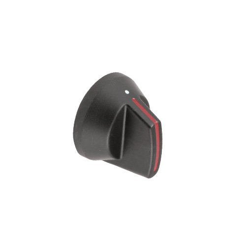 Control Knob, Black With Red Stripe