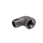 Elbow,1" Street Blk Sch40